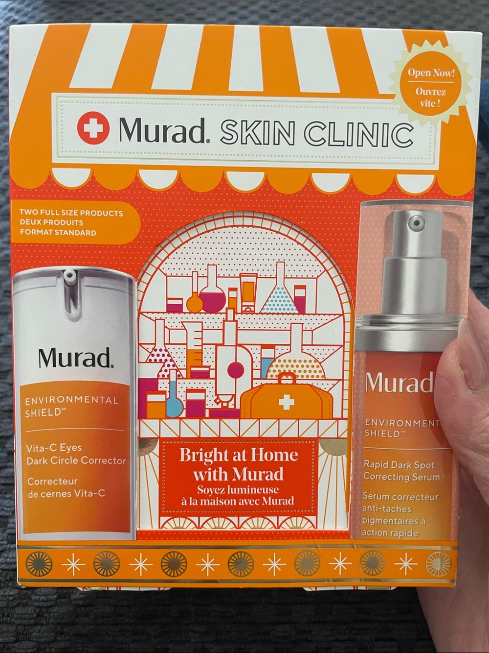Murad Skin Clinic Set Vita-C Eyes 15ml and Rapid Dark Spot Correcting Serum 30ml
